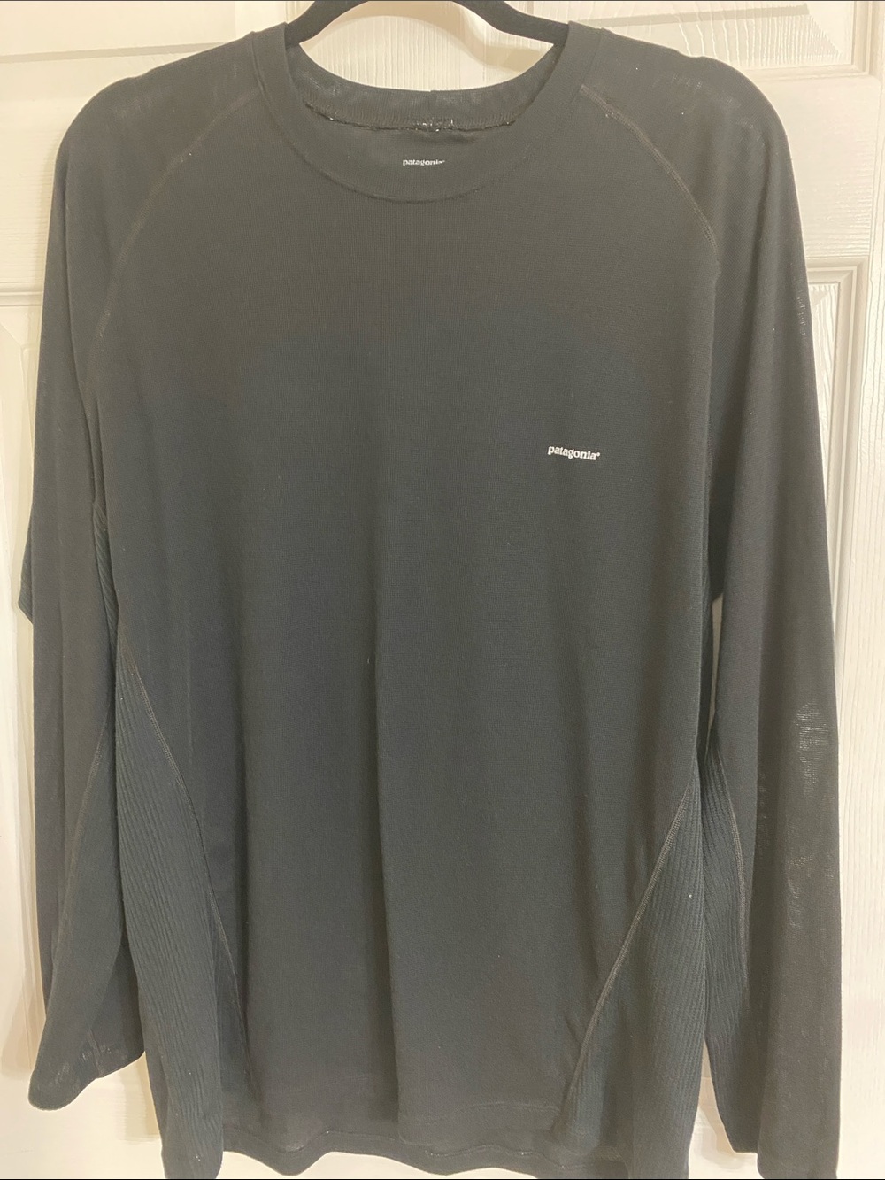 Patagonia Capilene Performance Baselayer Black Long-Sleeve Crewneck Shirt